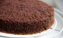 Бисквит Бисквитный торт на кефире рецепт простой